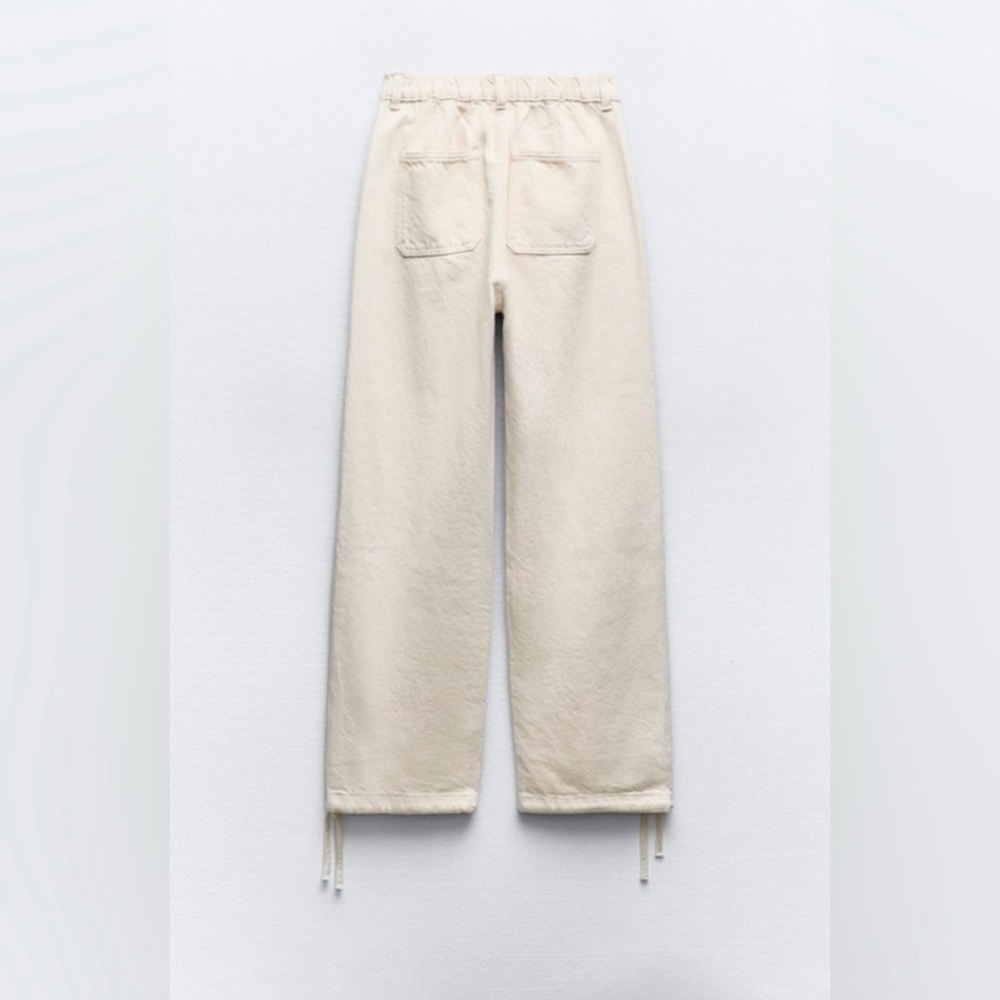 •Unavailable• Zara High Waist Z975 Drawstring Cuff Jogger Pants S - Picture 3 of 5
